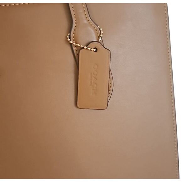 Coach Nina Tote Bag NEW Shade Saddle Brown Leather Purse NWT - Picture 10 of 11